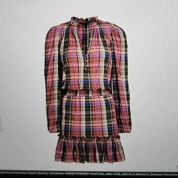 VERONICA BEARD DESTINY MINI DRESS - Picture 3 of 4